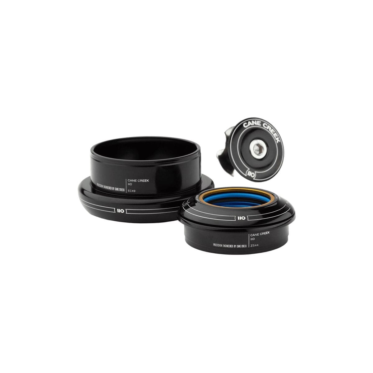 Semi-Integrierter Steuersatz CANE CREEK 110 1"1/8-1.5" ZS44 Schwarz