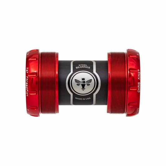 Tretlager CHRIS KING ThreadFit T47 30x 68/73 mm Rot