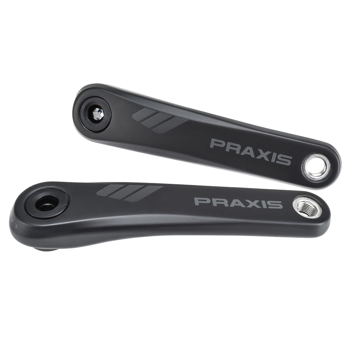 Carbon-Kurbeln für Elektro-MTB PRAXIS Motor Yamaha/Bosch Schwarz