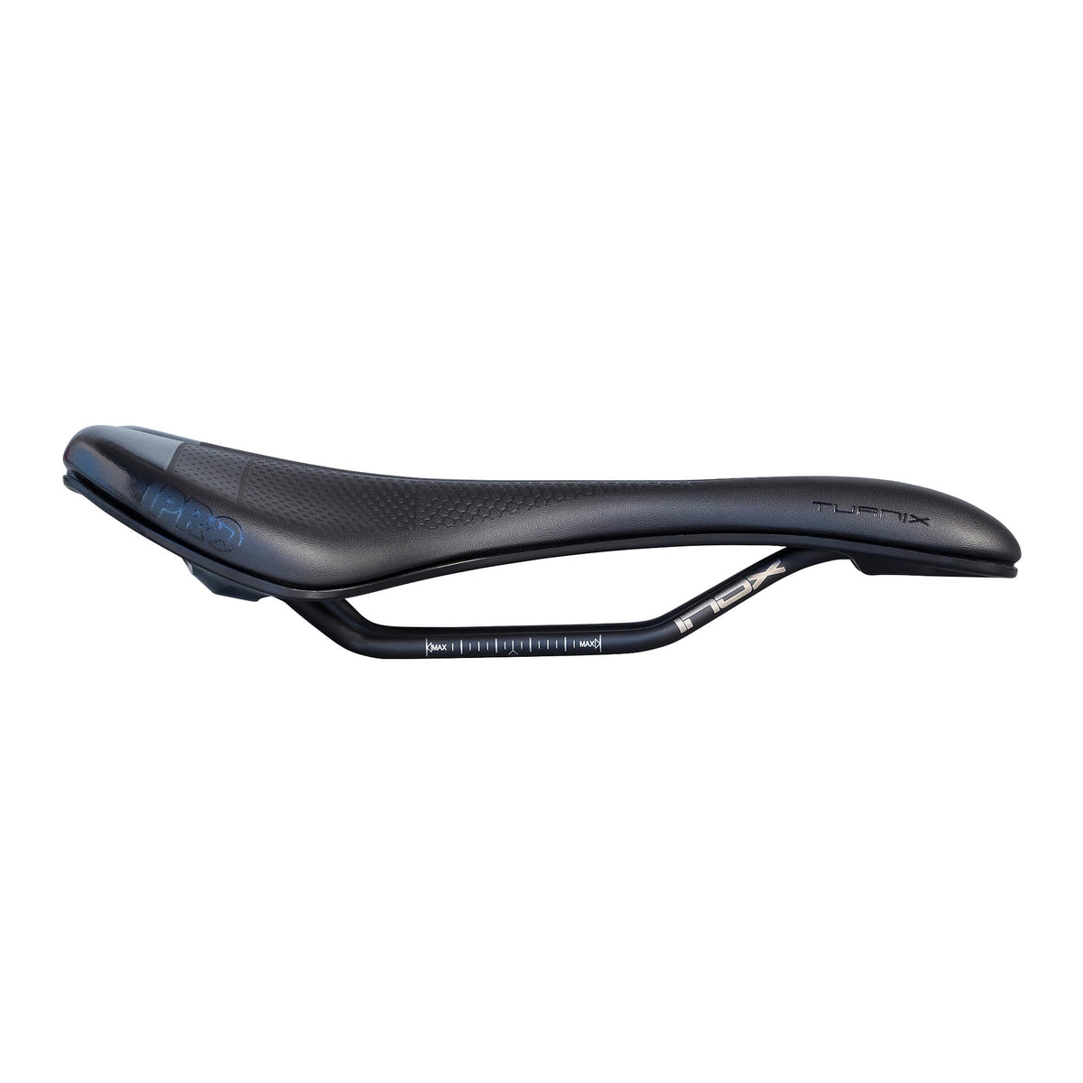 Sattel PRO TURNIX GEL 142mm Inox-Schienen Schwarz