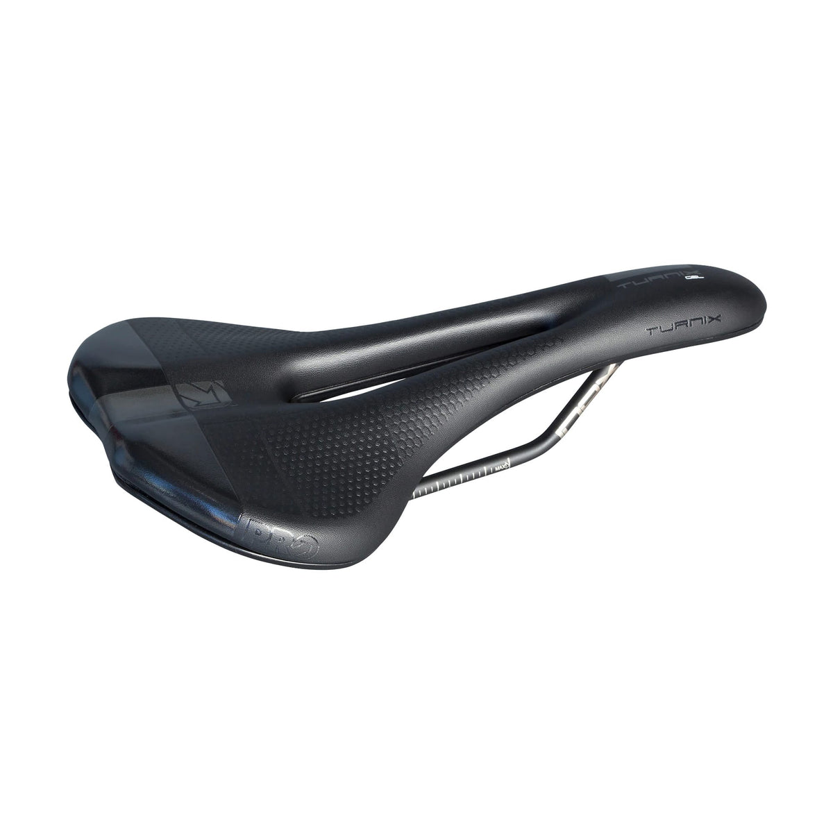 Sattel PRO TURNIX GEL 142mm Inox-Schienen Schwarz