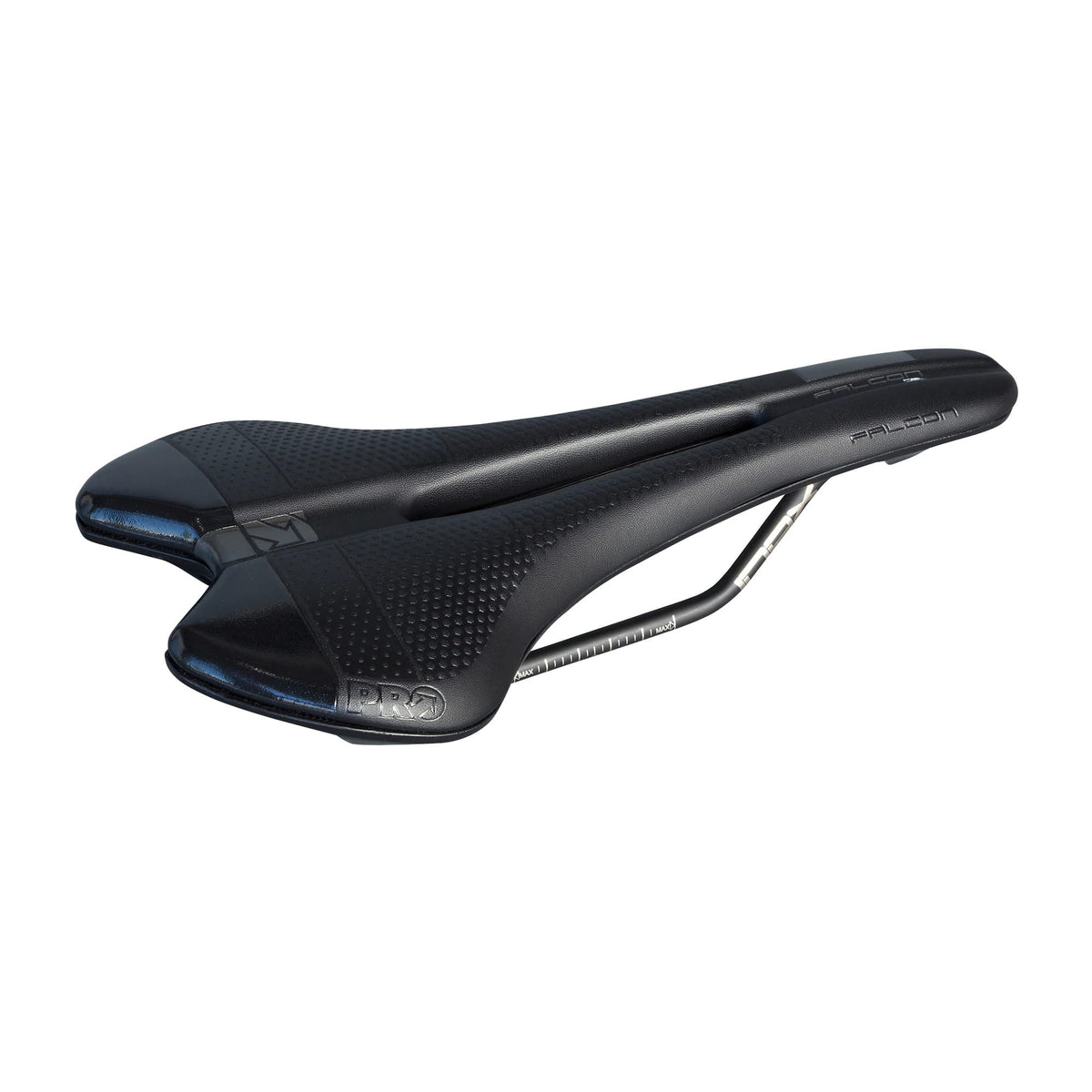 Sattel PRO FALCON GEL 142mm Edelstahlschienen Schwarz