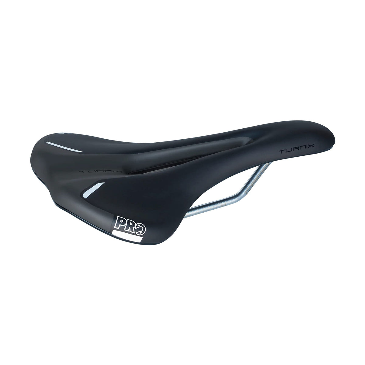 Sattel PRO TURNIX 142mm Crmo-Schienen Schwarz