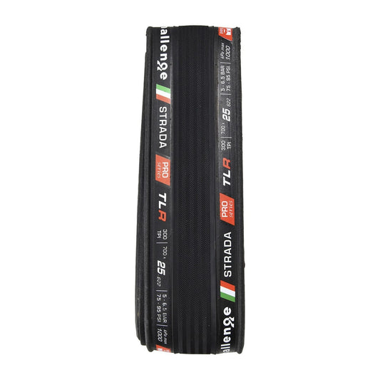 Reifen CHALLENGE OPEN STRADA 700x25c Tubeless Ready Schwarz