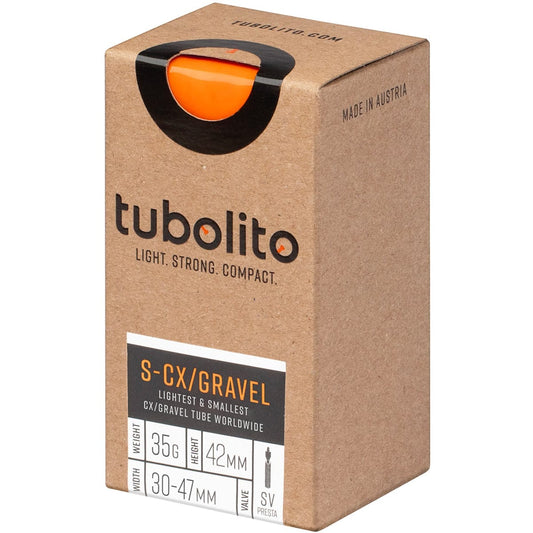 Schlauch TUBOLITO S-TUBO CX/gravel 700x 30/47 Presta 42mm Orange