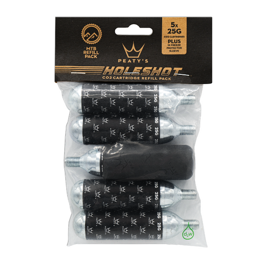 CO2-Kartusche PEATY'S HOLESHOT Gewinde MTB (x5)