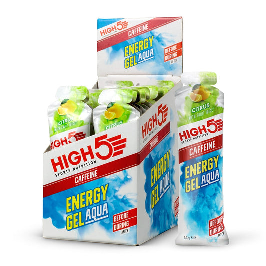 Energiegel HIGH5 ENERGY GEL Aqua Caffeine (66 g) Zitrone