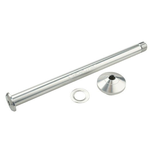 Hinterradachse BURGTEC 171mm für Yeti-Rahmen Silber