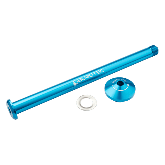 Hinterradachse BURGTEC 171mm für Yeti-Rahmen Blau