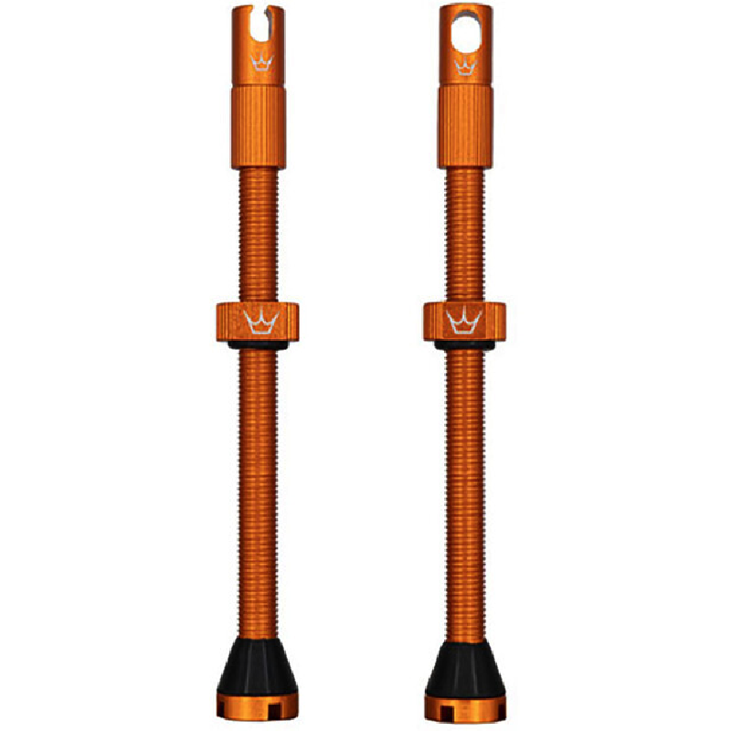Tubeless-Ventile PEATY'S x Chris King MK2 Presta 80 mm (x2) Orange