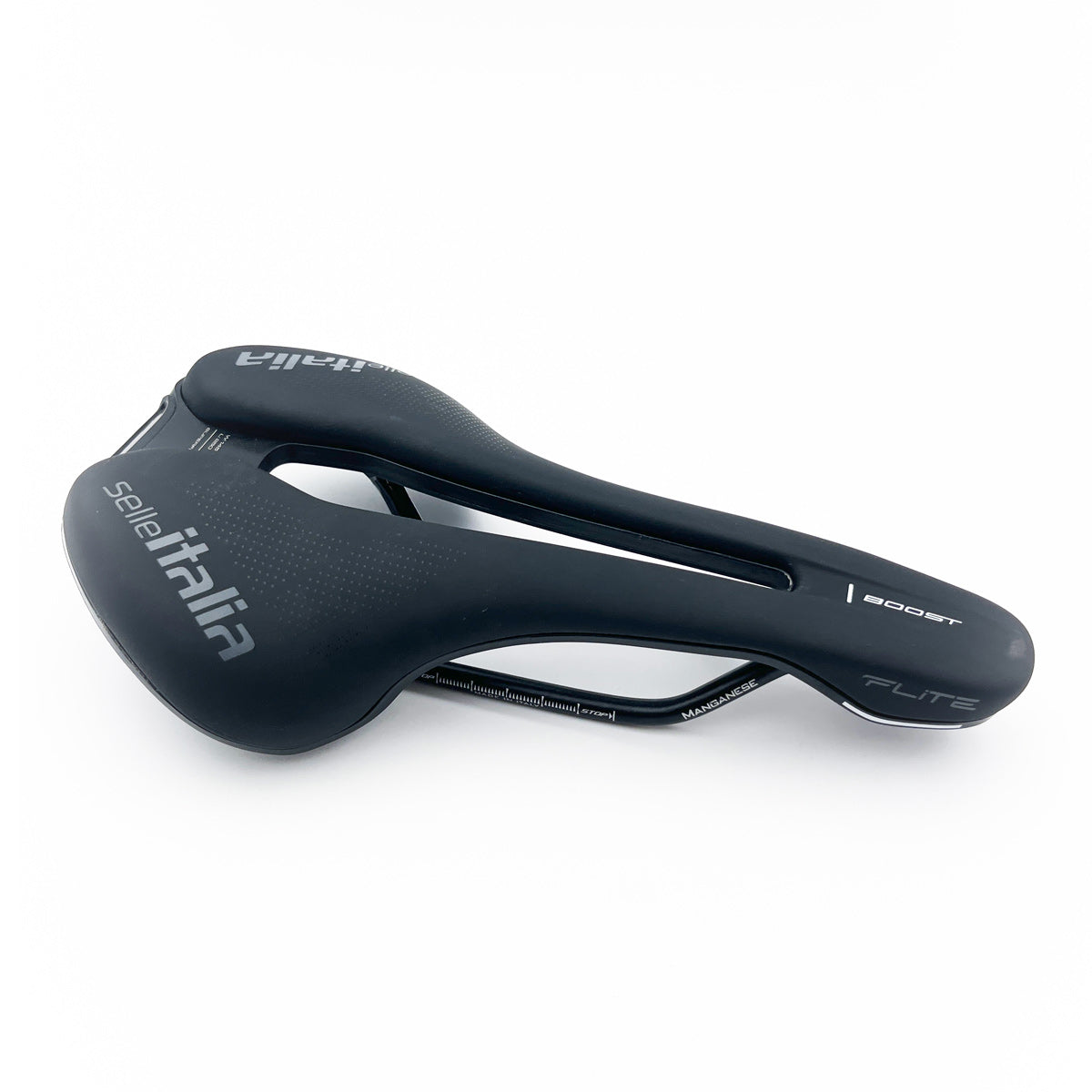 Sattel SELLE ITALIA FLITE BOOST SUPERFLOW L Mangan-Schienen Schwarz