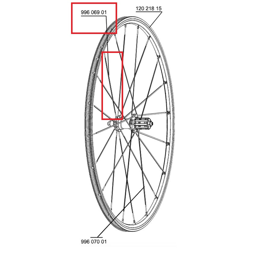 Set 10 Speichen Vorder-/Hinterrad MAVIC CROSSRIDE UB 08
