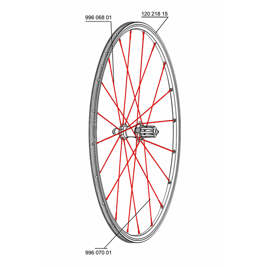 Kit 10 Hinterradspeichen MAVIC CROSSRIDE UB 276mm