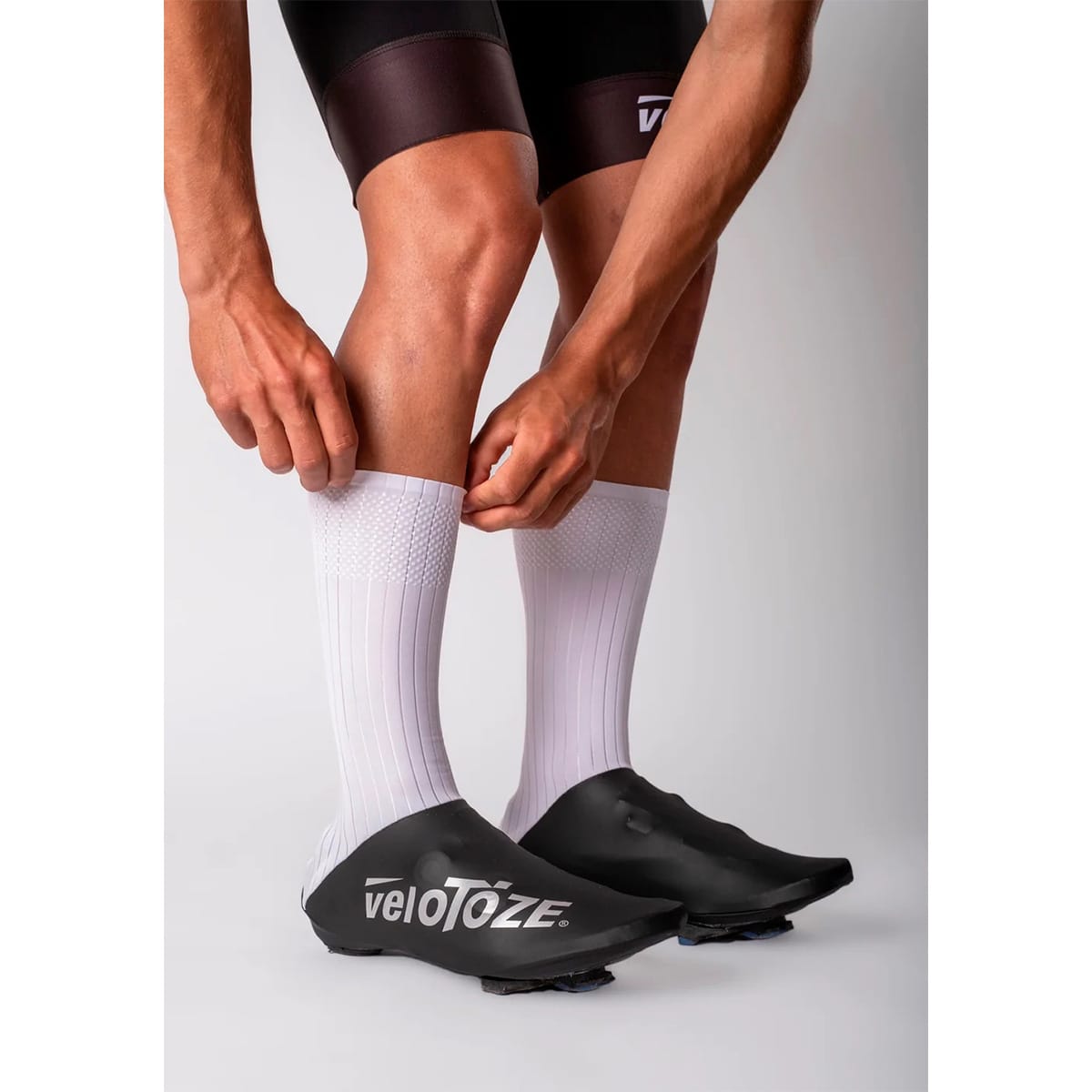 Überschuh VELOTOZE AERO Schwarz/Weiß