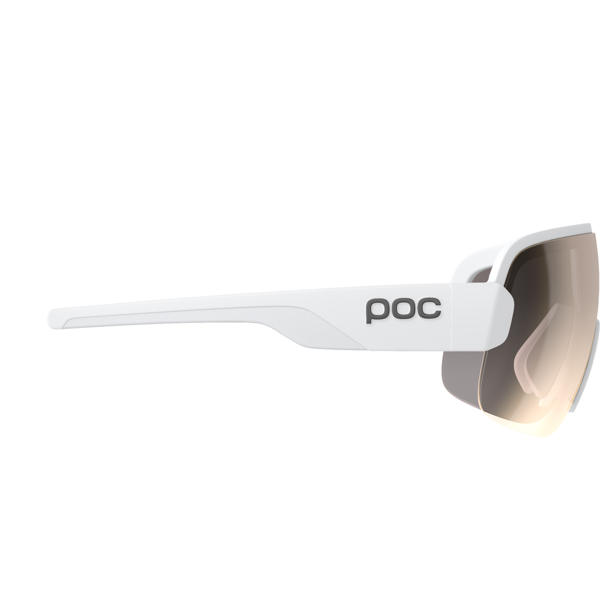 Brille POC AIM Weiß Glas Clarity Trail Partly Sunny Silver