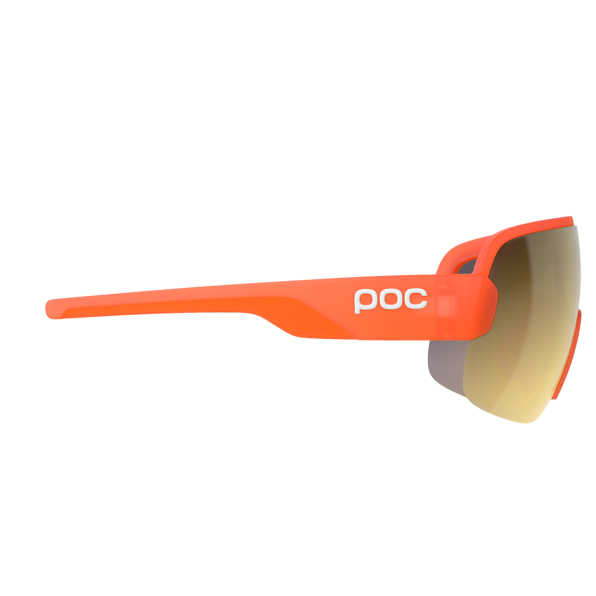 Brille POC AIM Orange Fluo Transluzent Glas Clarity Road Partly Sunny Gold