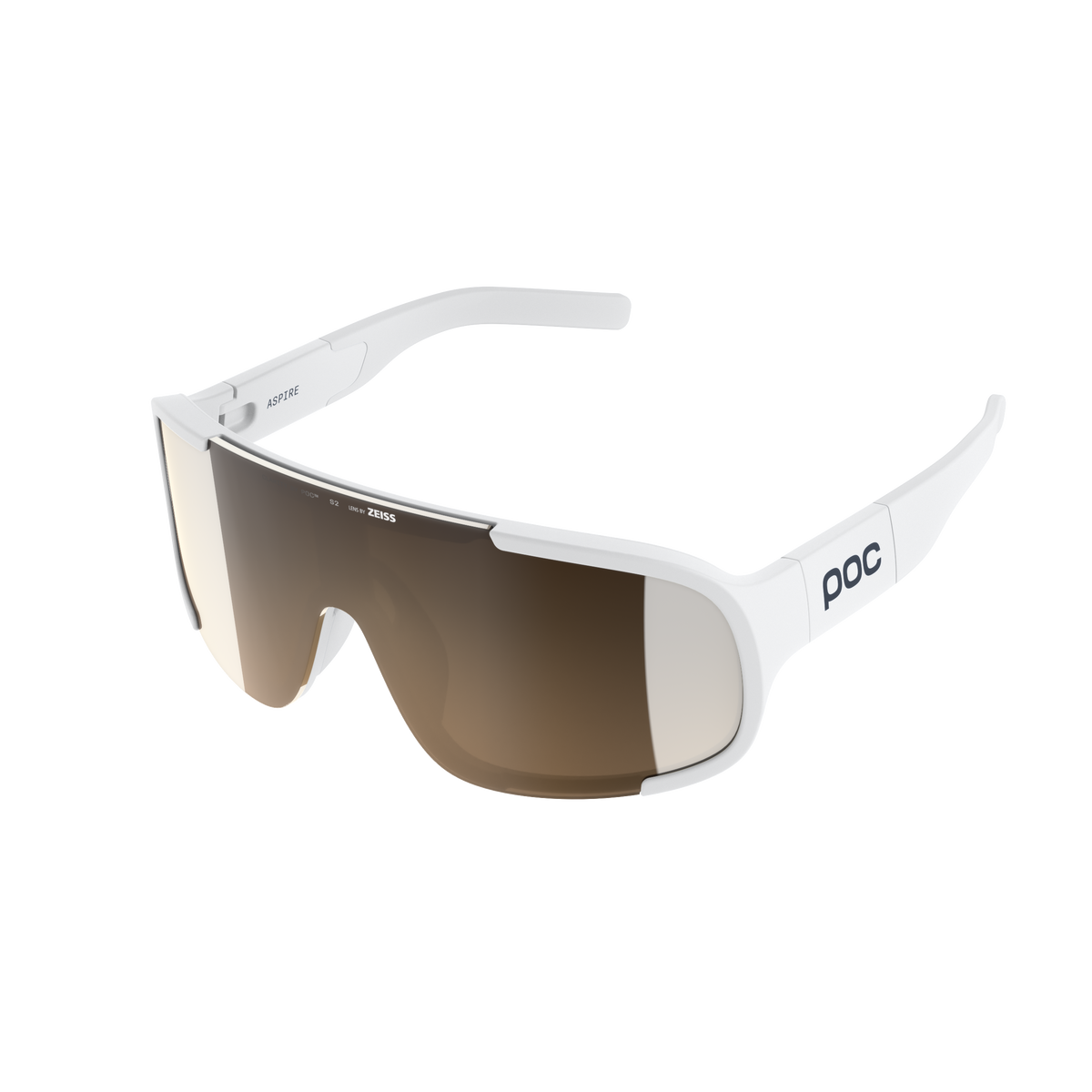 Brille POC ASPIRE Weiß Glas Clarity Trail Partly Sunny Silver