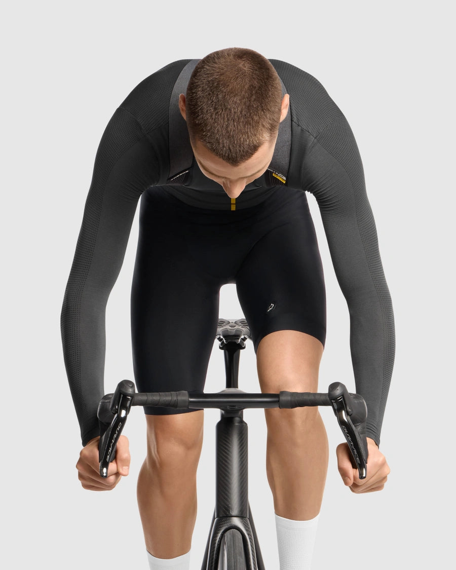 Kurze Trägerhose ASSOS MILLE GTS SPRING FALL S11 Schwarz