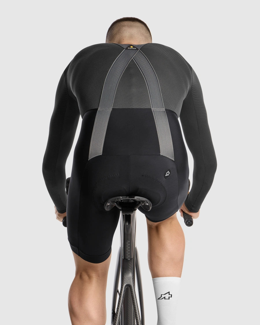 Kurze Trägerhose ASSOS MILLE GTS SPRING FALL S11 Schwarz
