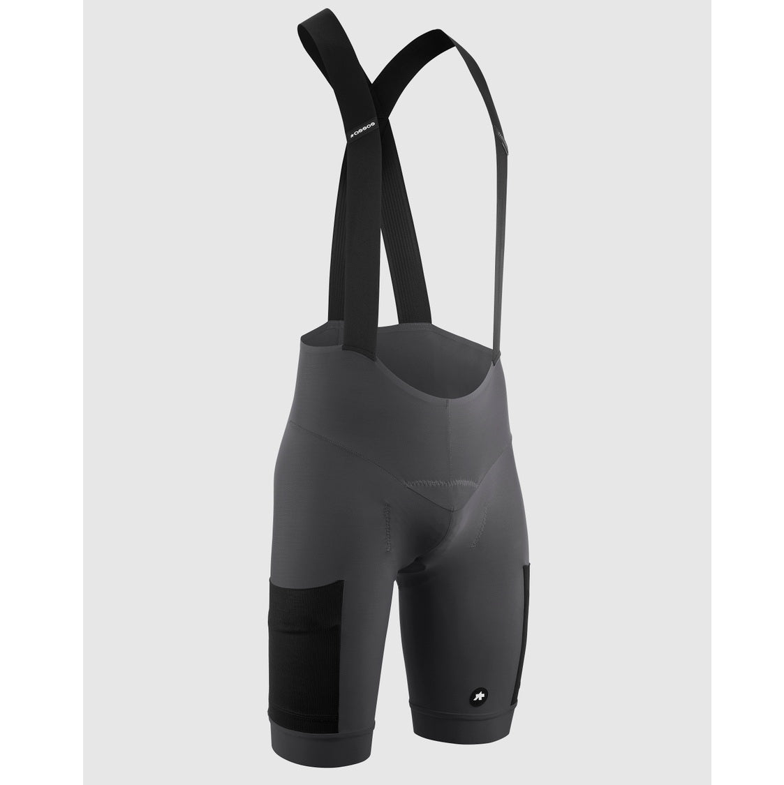 Kurze Trägerhose ASSOS TACTICA KIESKAFER GRAVEL T5 Grau