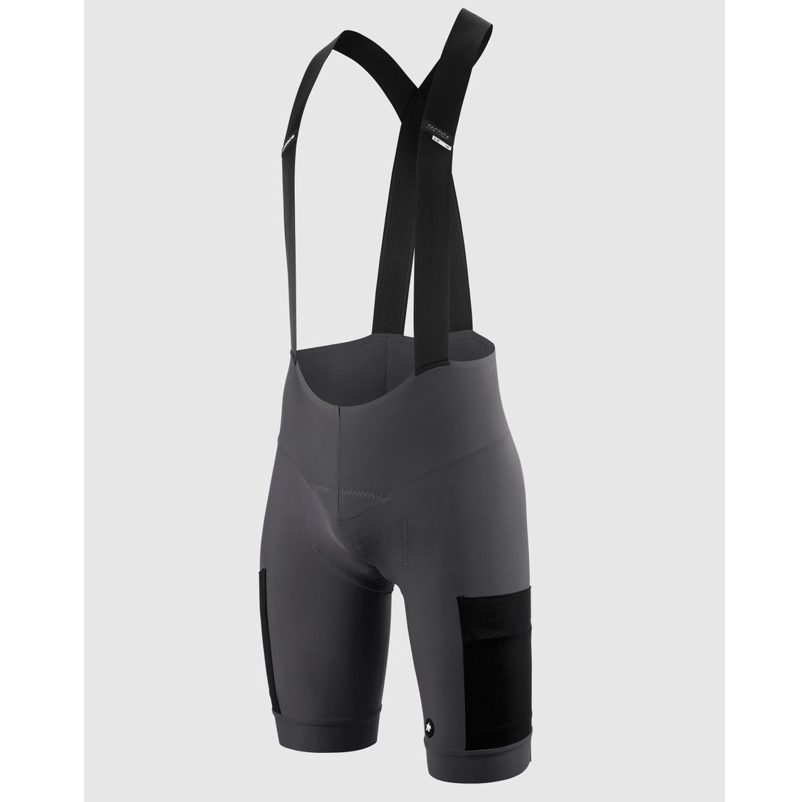 Kurze Trägerhose ASSOS TACTICA KIESKAFER GRAVEL T5 Grau