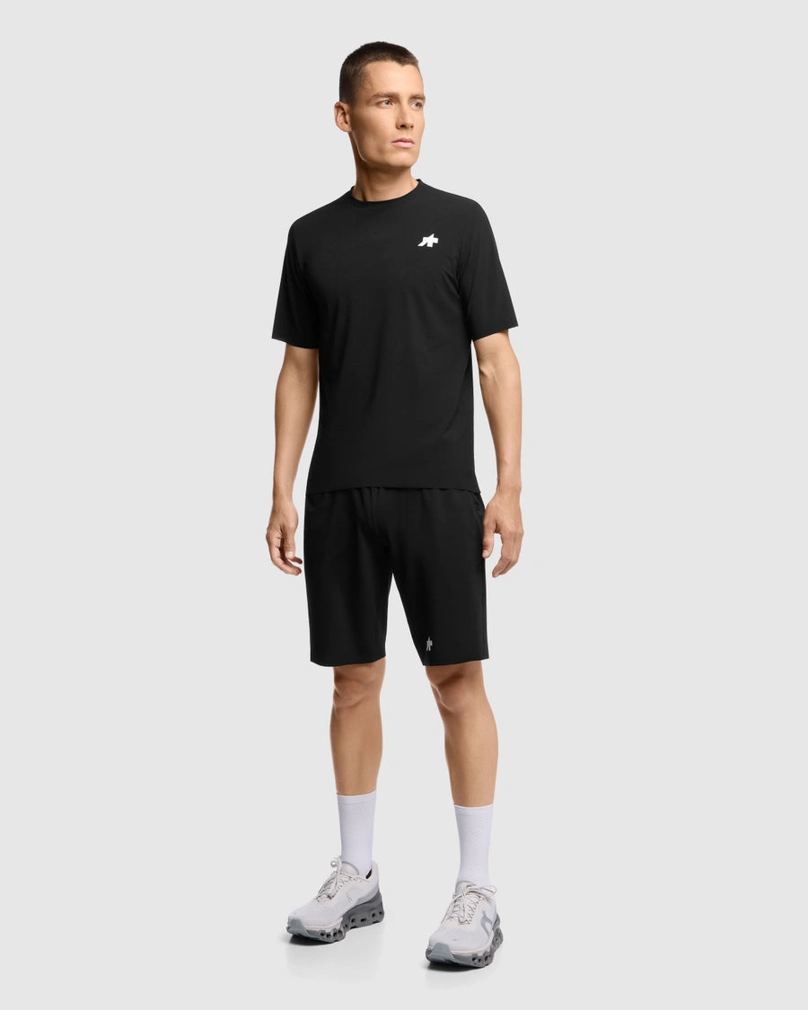 Trikot ASSOS TACTICA POST RIDE T5 Kurzarm Schwarz