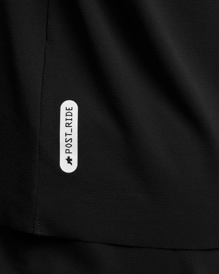 Trikot ASSOS TACTICA POST RIDE T5 Kurzarm Schwarz
