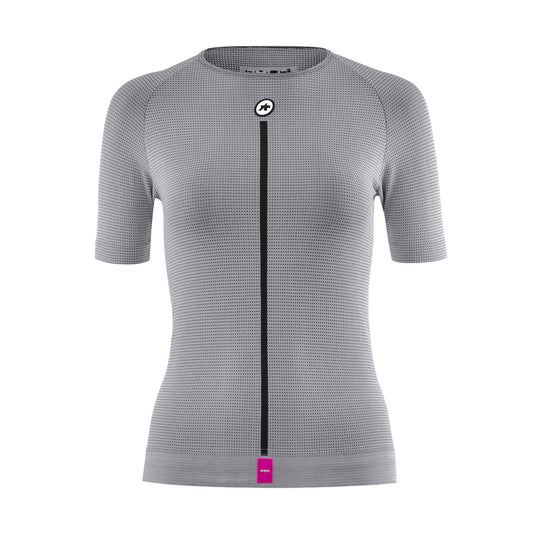 Unterhemd ASSOS NS SKIN LAYER P1 Kurzarm Damen Grau