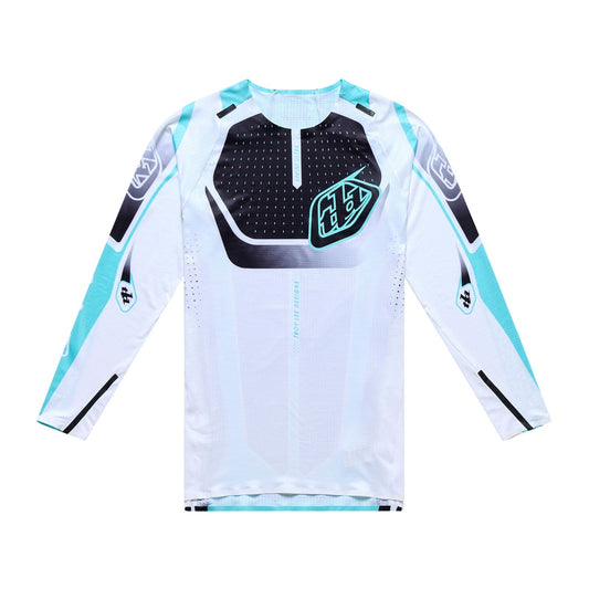 Trikot TROY LEE DESIGNS SPRINT ULTRA PROTON Langarm Weiß/Blau