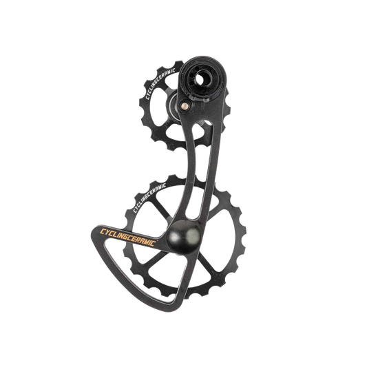 Oversize Schaltwerk-Käfig CYCLING CERAMIC für Campagnolo 12V Mecha Schwarz