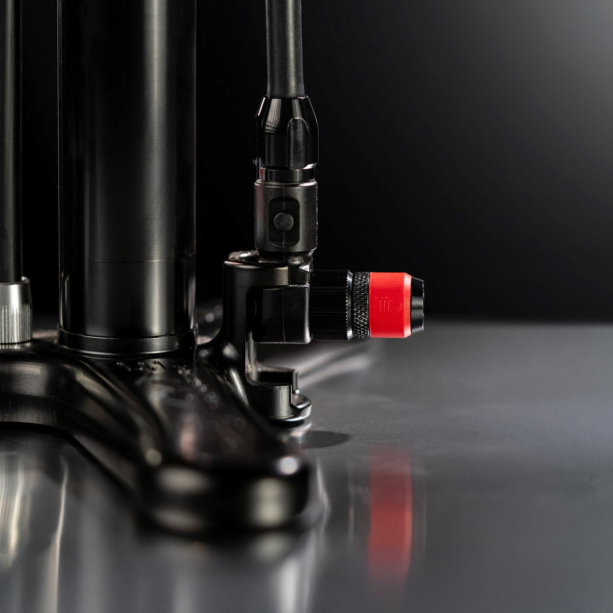 LEZYNE ABS Pro CLIK Chuck Nachrüst-Pumpenkopf, Schwarz