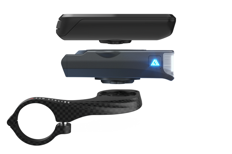 Lenkerhalterung für GPS WAHOO KOM CYCLING Hellblau