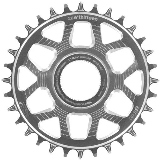 Einfach-Kettenblatt E-THIRTEEN HELIX RACE E-SPEC 11/12V Direct Mount Fazua Ride 60 Silber