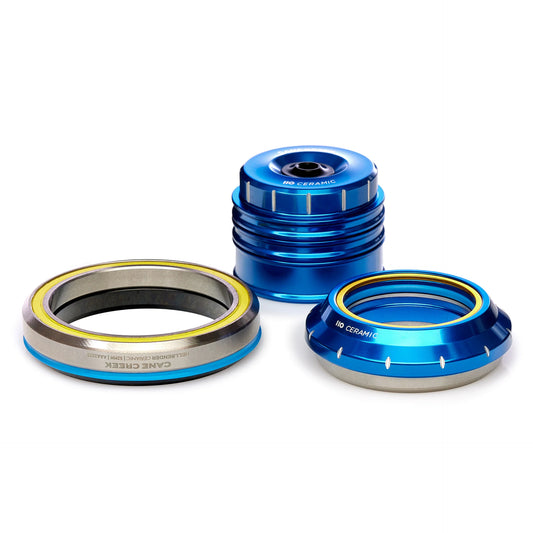 Konischer Integrierter Keramik-Steuersatz CANE CREEK 110 1"1/8-1.5" IS41/IS52 30th Anniversary Blau