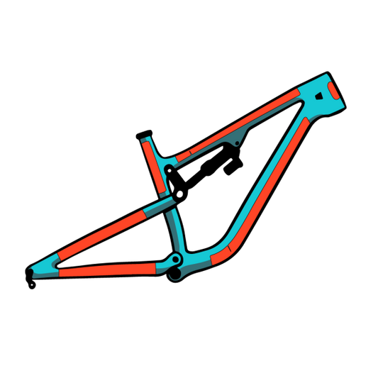 Selbstklebeschutz für Fully-MTB-Rahmen RIDE WRAP COVERED Matt-Finish