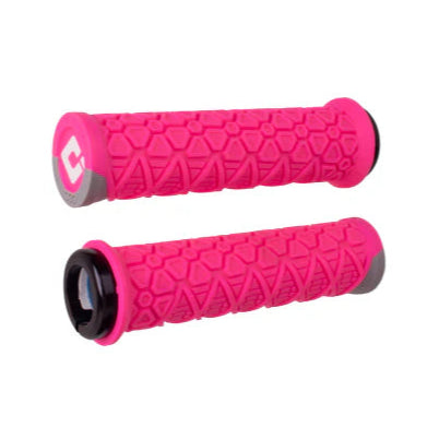 Grips ODI VANQUISH Lock-On 135 mm Rosa