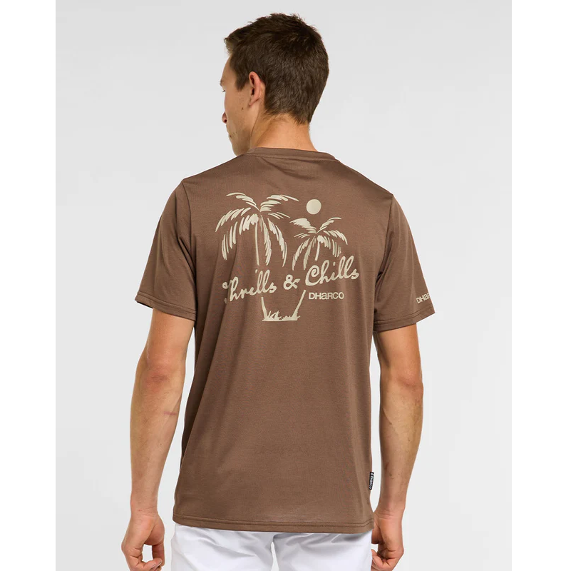 Trikot DHARCO TECH TEE HUSK Kurzarm Braun