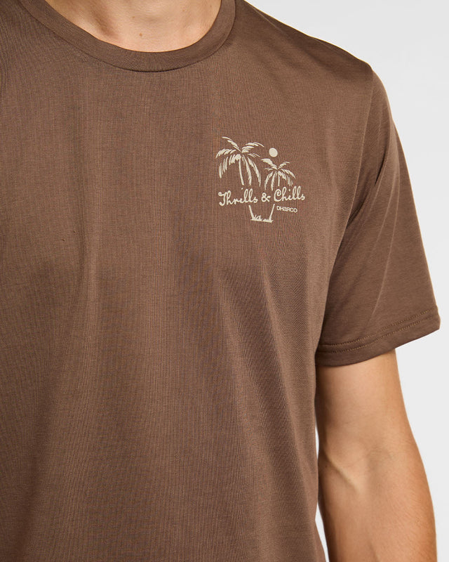 Trikot DHARCO TECH TEE HUSK Kurzarm Braun