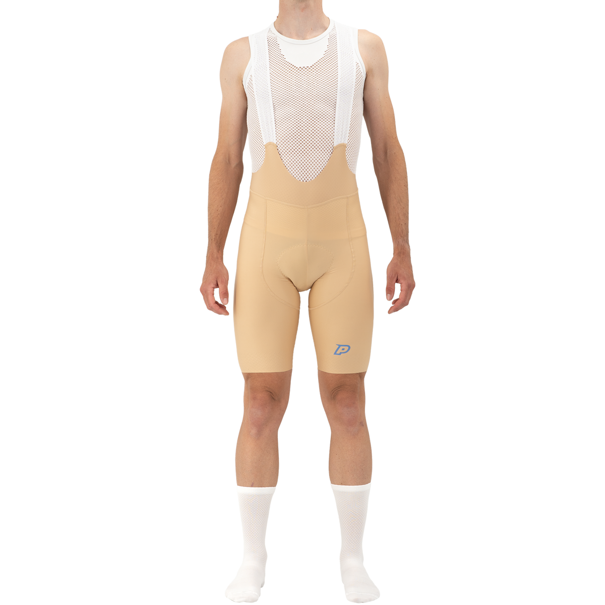 Kurze Trägerhose PROBIKESHOP By CHEF DE FILE Beige