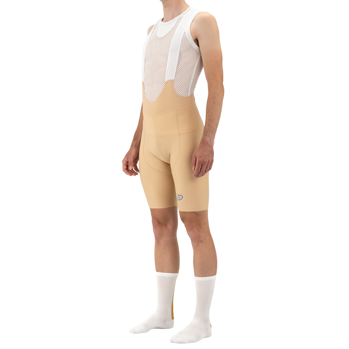 Kurze Trägerhose PROBIKESHOP By CHEF DE FILE Beige