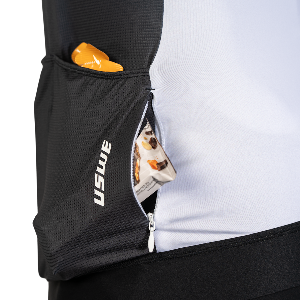 Kurzarmtrikot USWE GRUS GRAVEL Weiß