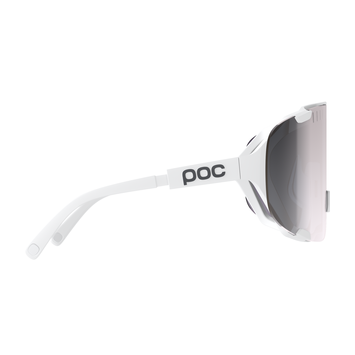 Brille POC DEVOUR + Weiß Glas Clarity Road Sunny Silver