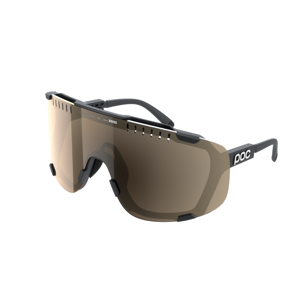 Brille POC DEVOUR WF + Schwarz Scheibe Clarity Trail Partly Sunny Silver