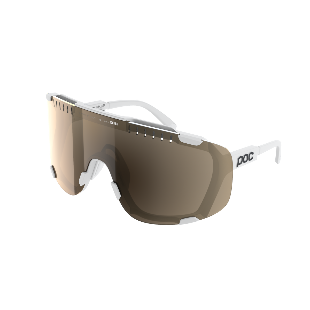 Brille POC DEVOUR WF + Weiß Glas Clarity Trail Partly Sunny Silver