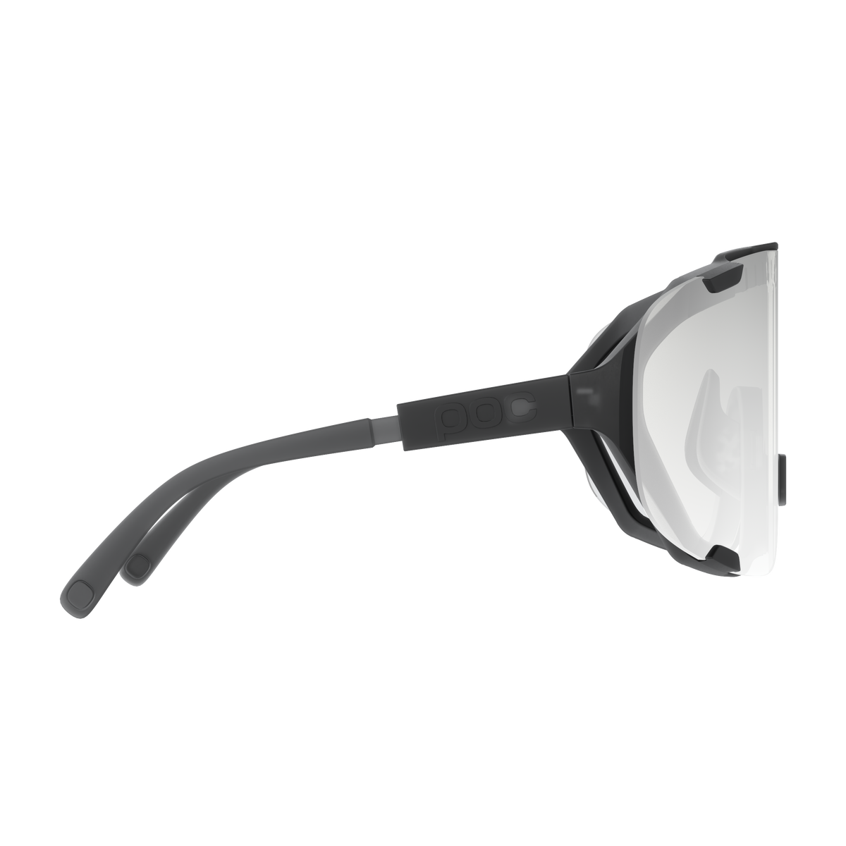Brille POC DEVOUR WF Schwarz Transluzent Glas Clarity Photochromisch Grau
