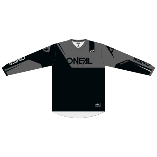 O'NEAL ELEMENT RACEWEAR Junior Langarm-Trikot Schwarz/Grau