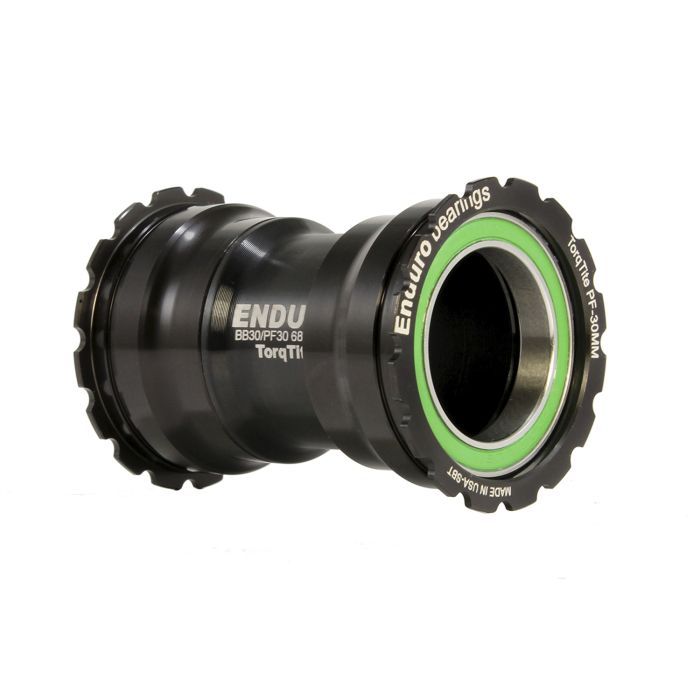 Tretlager ENDURO BEARINGS TORQTITE PF30 Achse 30 mm (Narrow) Edelstahl Schwarz