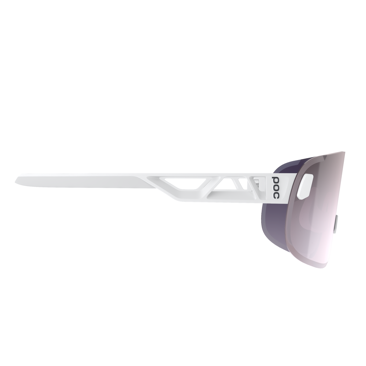 Brille POC ELICIT Weiß Scheibe Clarity Road Sunny Silver