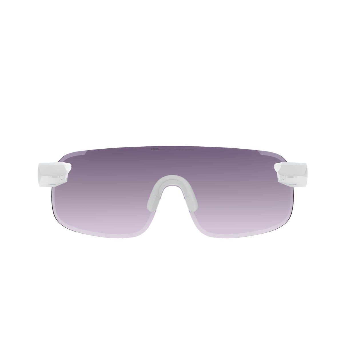 Brille POC ELICIT Weiß Scheibe Clarity Road Sunny Silver