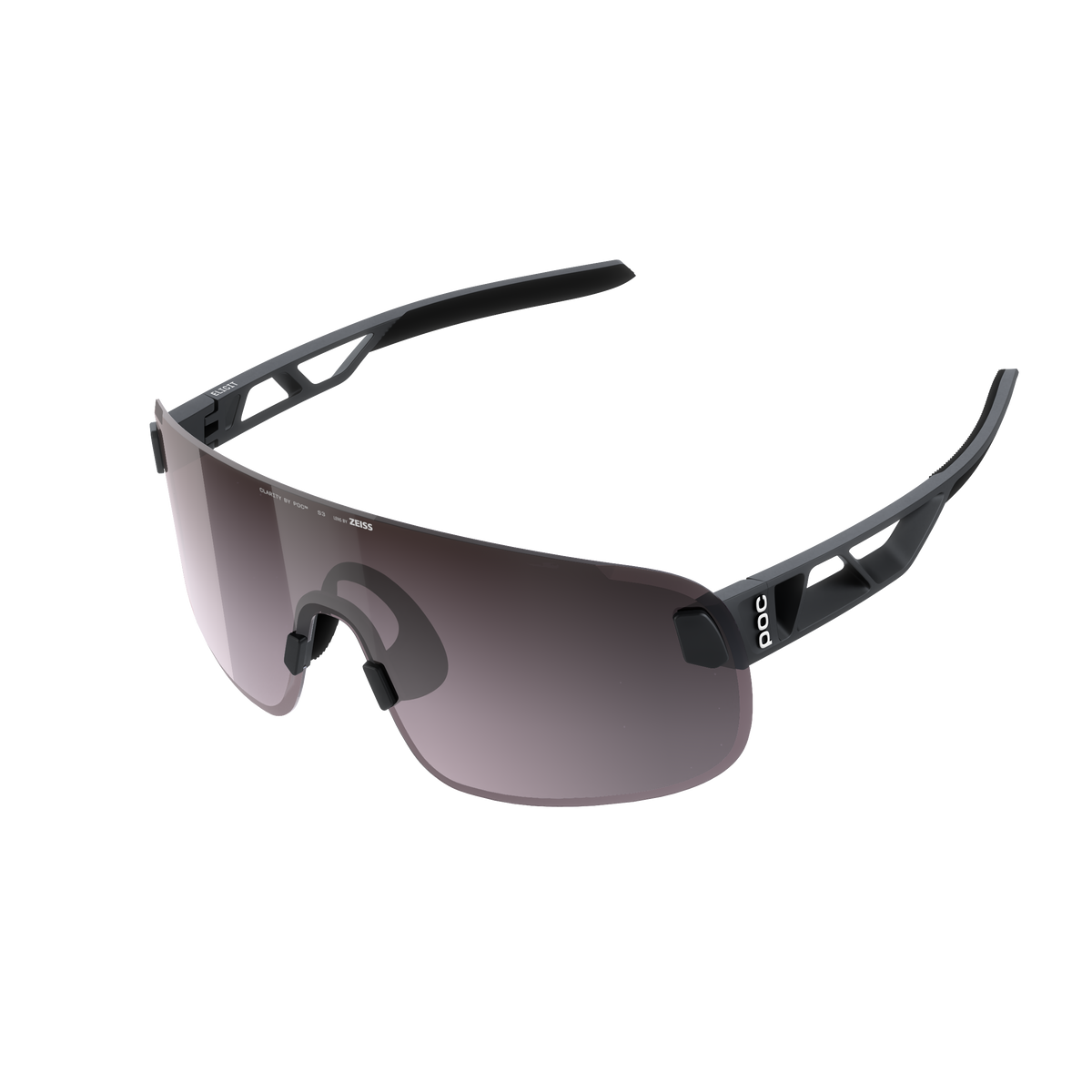 Brille POC ELICIT + Schwarz Glas Clarity Road Sunny Silver
